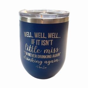 Navy Piper Lou Insulated Wine Tumbler Stainless Steel